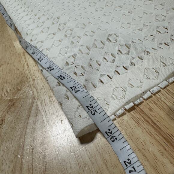 Hugo Boss NWT Tisaly Wide Leg Pants Soft Cream Size 6 Textured Flat Front Airy - Picture 8 of 10